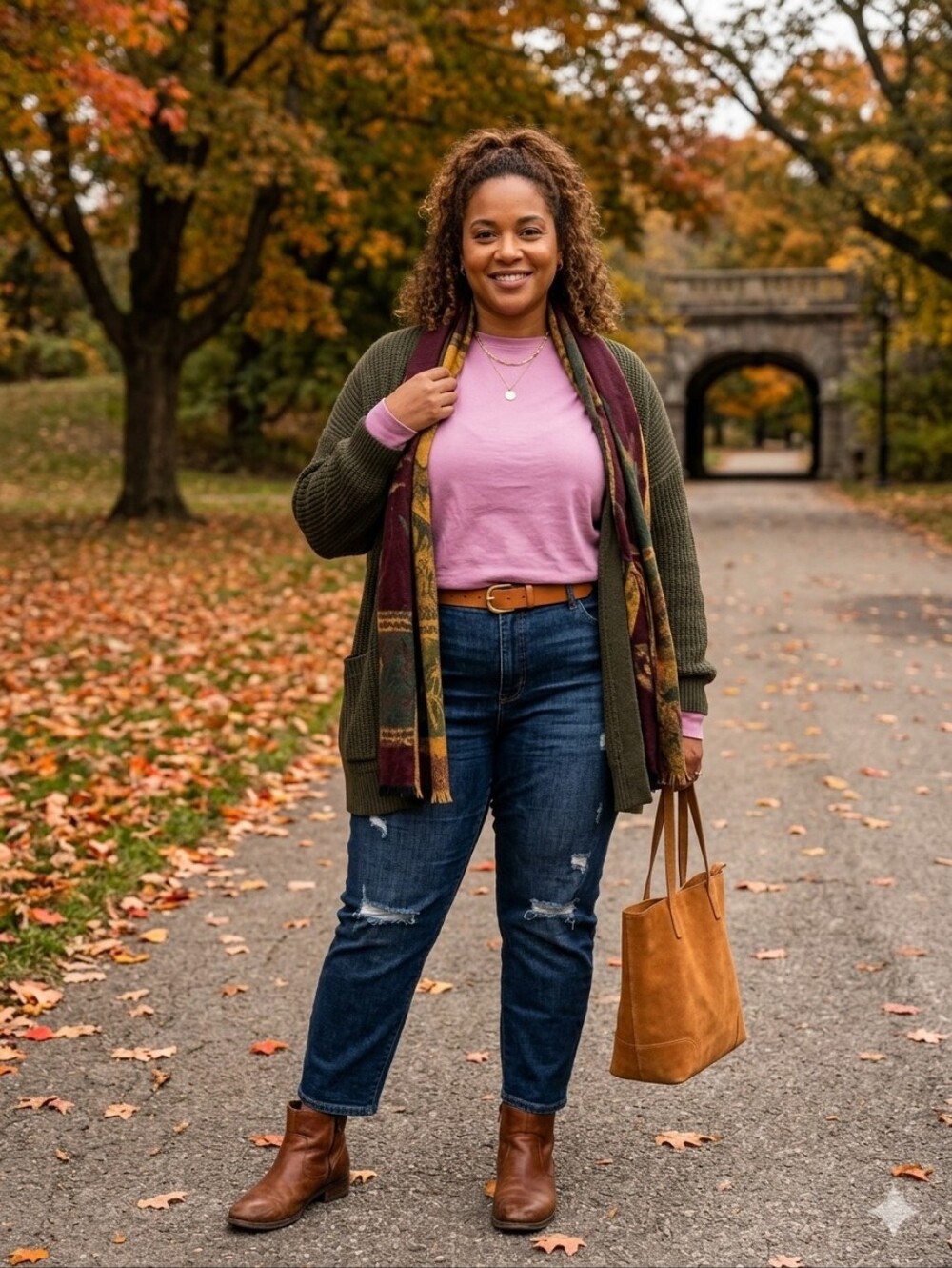 100% Cotton 5XL Long-Sleeve Crewneck Tee in Lavender
